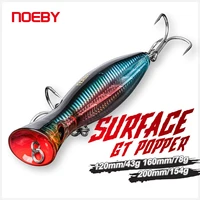 noeby popper fishing lures topwater floating wobbler 12cm43g 16cm78g 20cm154g saltwater artificial hard bait for gt fishing lure