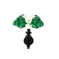 4 nozzle spray sprinkler 10 set irrigation cross misting sprinkler with anti drip garden and lawn micro irrigation system