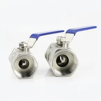 1pc ball valve female threaded stainless steel ballvalve ss304 bsp 14 38 12 34 1 1 14 1 12