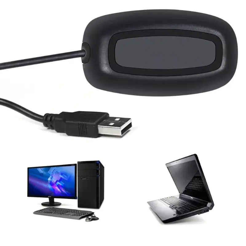 Для Xbox 360 беспроводной геймпад пк адаптер USB приемник поддерживает Win7/8/10 системы