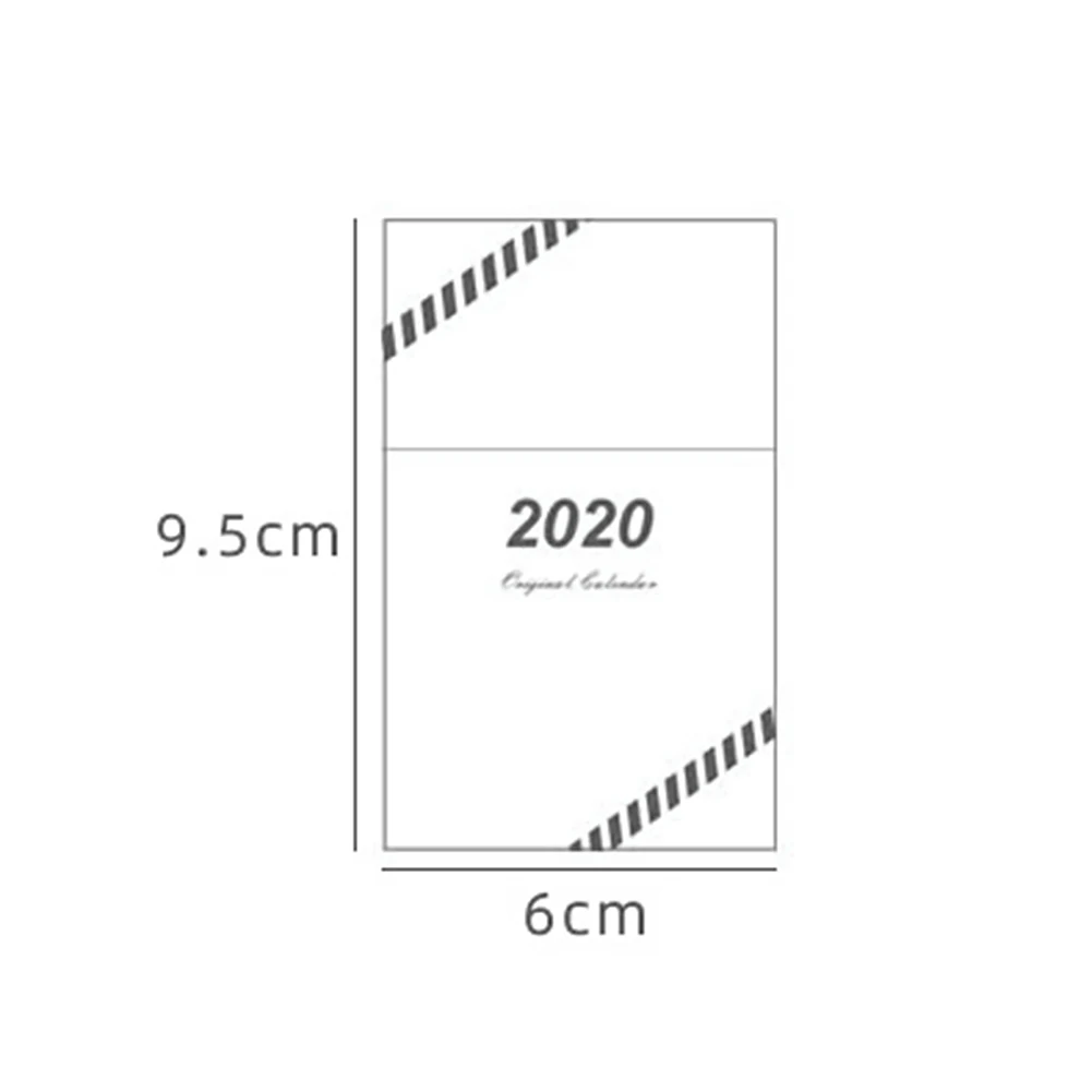 Новый год 2020 горячая распродажа 1 шт. мини настольный календарь для заметок 365