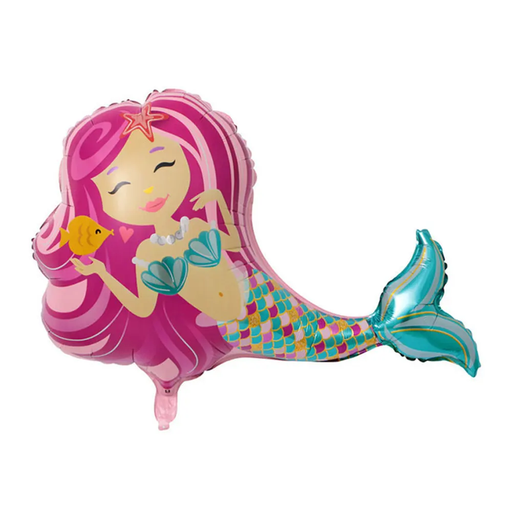 Мультфильм фольгированные шары с русалкой гелиевый воздушный шар надписью &quotHappy