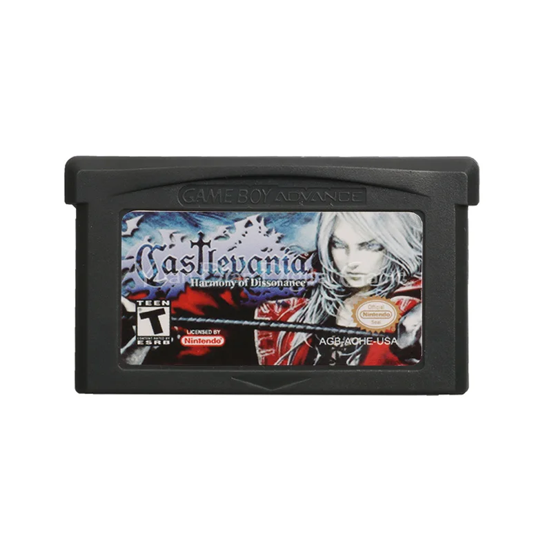 Картридж для игровой консоли Nintendo GBA карта Castlevania Harmony of Dissonance английская версия