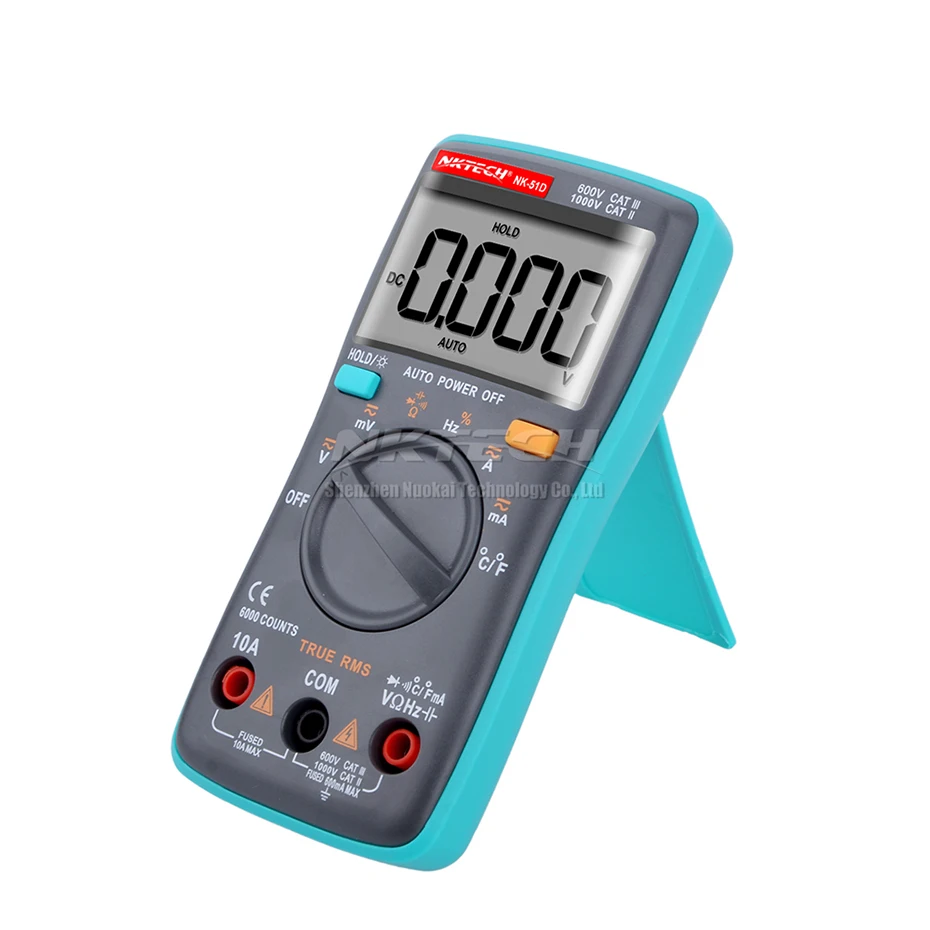 NK51B VS RM100 Diagnostic-tool Digital Multimeter 6000Counts Backlight AC/DC Ohm Ammeter Temperature multimetro NK51A C D | Инструменты