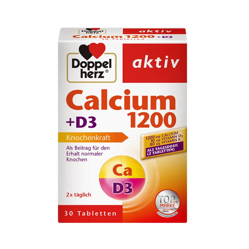 

Free shipping Vitamin D3 active calcium 30 tablets/box of calcium supplements for middle-aged and elderly adults