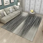 Современный простой ковер в скандинавском стиле черныйсерый 3D печать домашние ковры на заказ для гостиной декоративная комната спальня комната Детский коверковрики