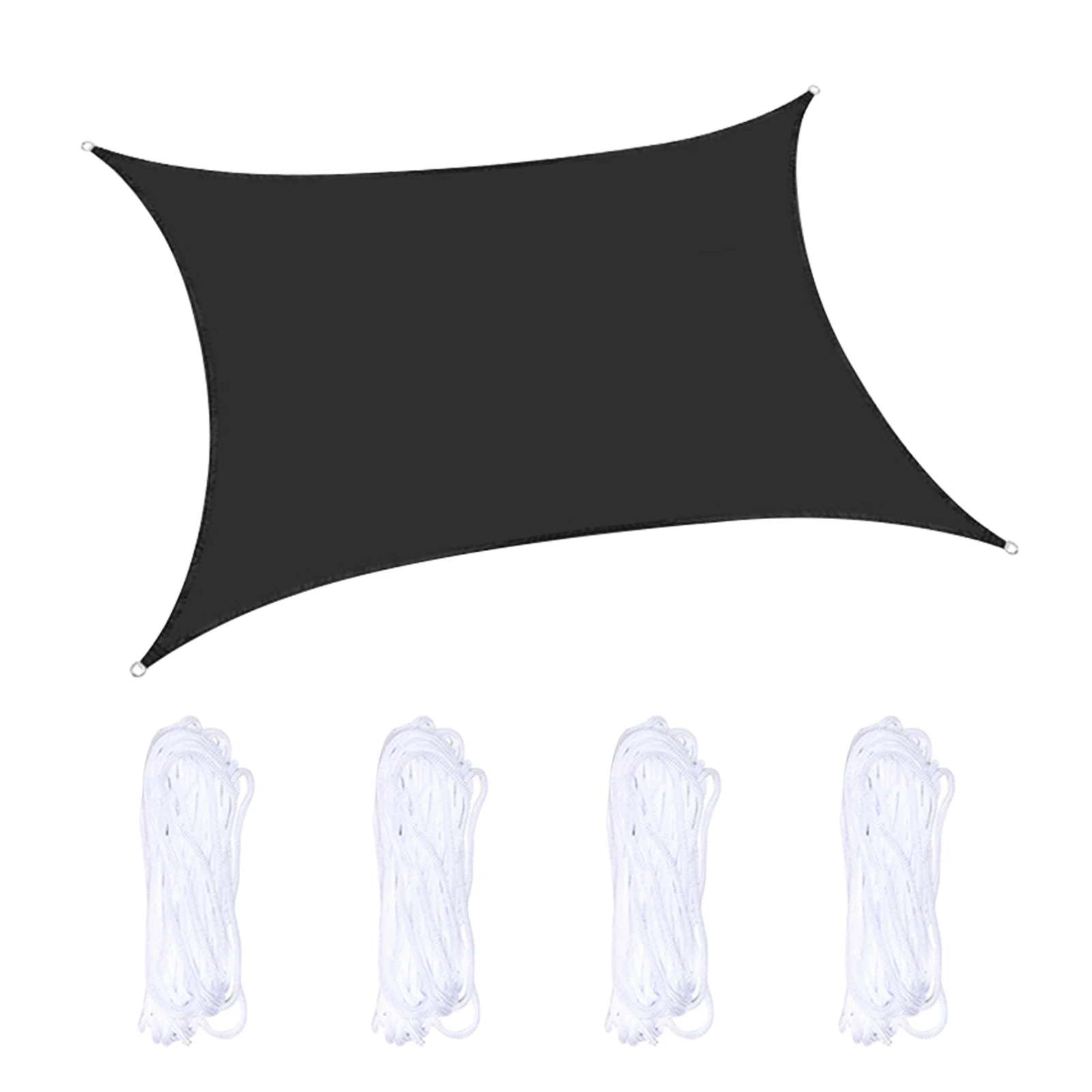 

3x3m Easy Install Awning Cover For Patios Protection Square Beach Outdoor Garden Sun Shade Sail With Wind Ropes Oxford Cloth