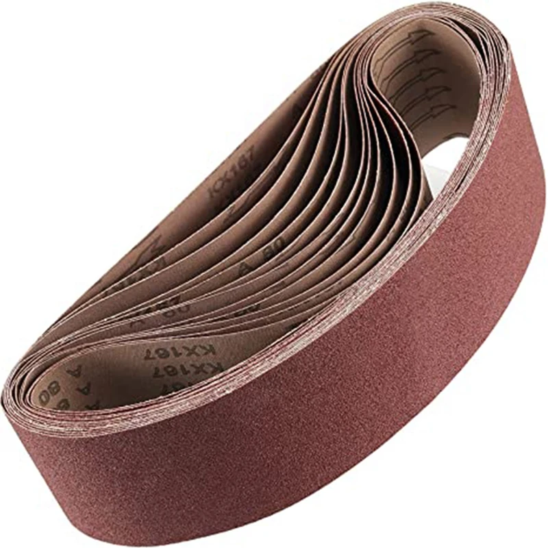 

4 x 36 Inches Sanding Belts,80 Grit Aluminum Oxide Sanding Belts for Belt Sander, Woodworking, Aluminum,Metal Polishing