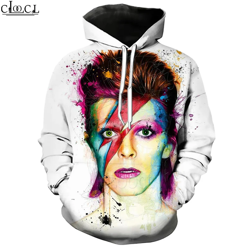 

HX Rock Popular Singer David Bowie 3D Print Men Women Fashion Tracksuit Hoodie Unisex Harajuku Hip Hop Style Tops Drop Shipping