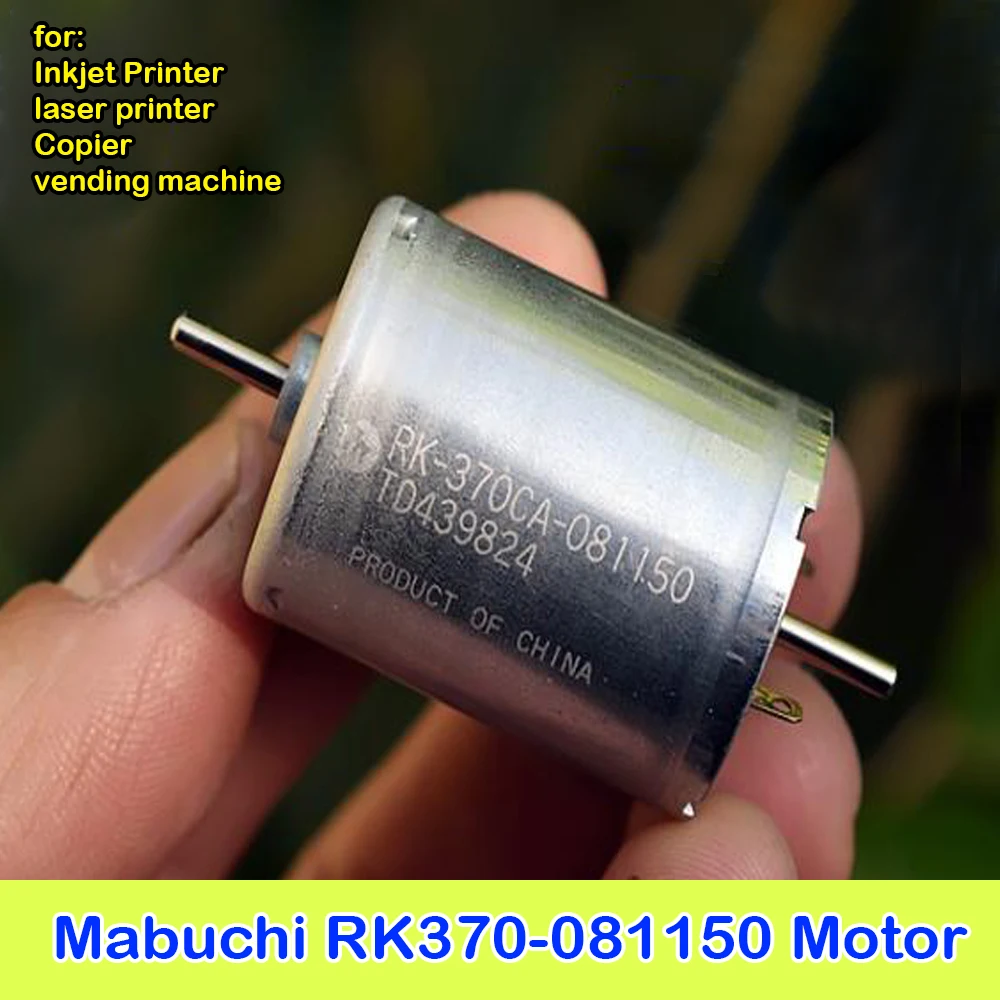 Mabuchi RK370 081150 мотор редуктор постоянного тока 12 24V Медь сплав угольные щетки 3450RPM с