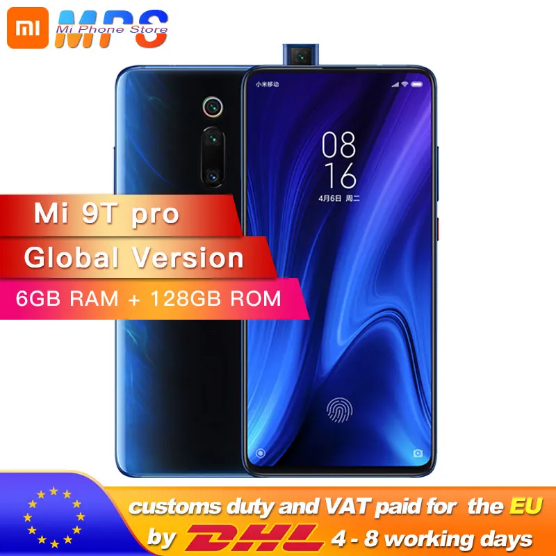 Глобальная версия Xiaomi mi 9T Pro 6GB 128GB (Red k20 PRO) Смартфон Snapdragon 855 4000mAh 48MP камера заднего