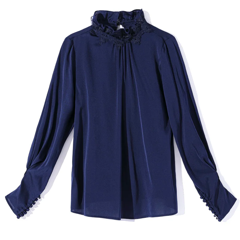 Женская модельная рубашка из натурального шелка дизайнерская английская