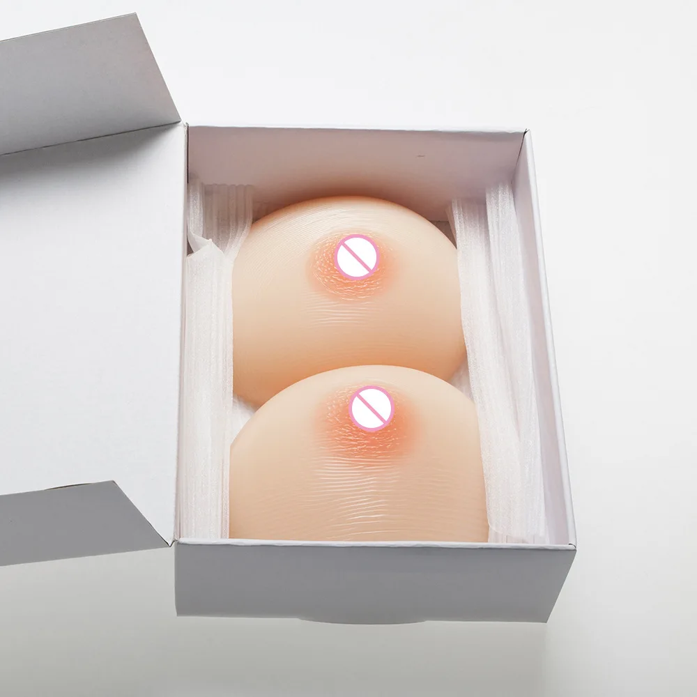 1200 г/пара DD Реалистичная силиконовая грудь Женская послеоперационная |