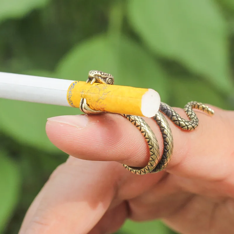 

Креативный металлический зажим для пальцев держатель для сигарет кольцевая стойка винтажные аксессуары для курения подарок для женщин муж...