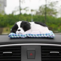car ornament lovely plush dog automotive interior decoration sleeping puppy toy ornaments cute automobile dashboard accessories