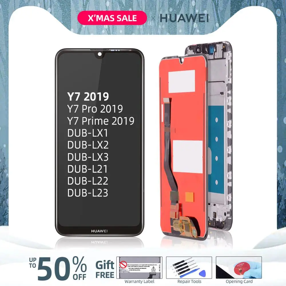Дисплей для huawei Enjoy 9, сенсорный ЖК-экран с рамкой для huawei Y7 Pro для Y7 Prime, сменный ЖК-DUB-LX1