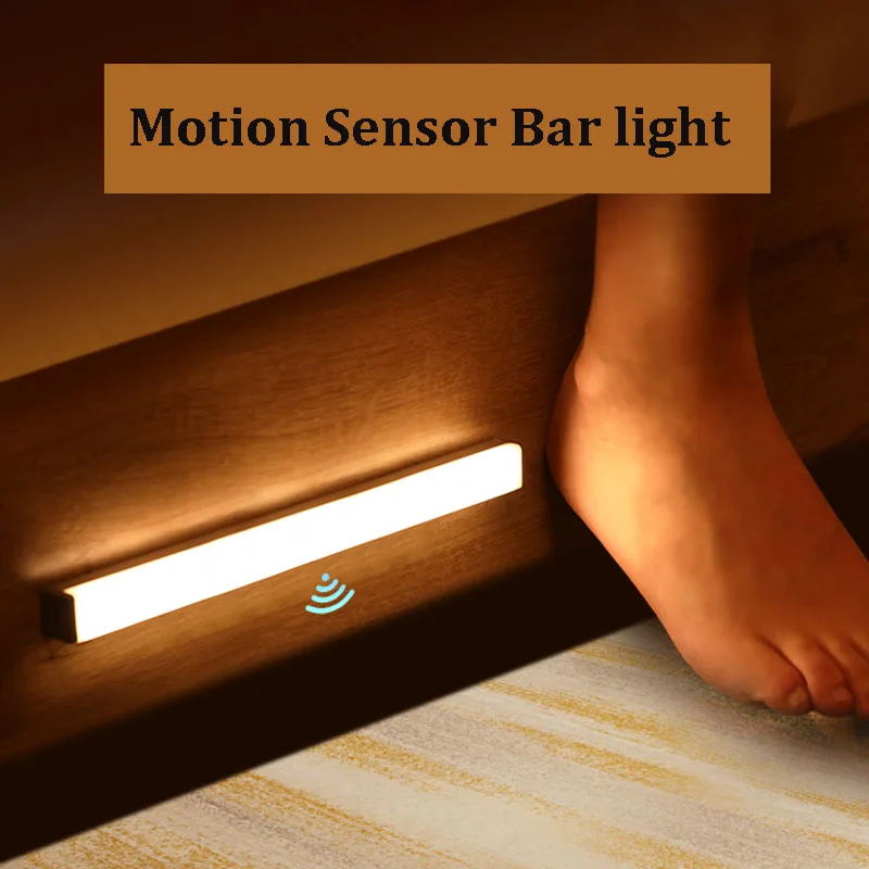 

Smart Motion Sensor LED Night Light 6/10 LEDs 98mm 190mm Human body induction for home Bed Kitchen Cabinet Wardrobe Wall Lamp