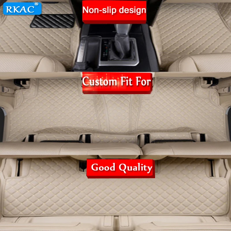 RKAC 6 цветов автомобильные кожаные Коврики для Toyota Alphard/Vellfire H30W 7 мест 2015 2019