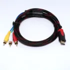 Высококачественный 1,5 м Hdmi штекер к 3 Rca Видео Аудио Av кабель адаптер для ТВ Hdtv Dvd 1080p видео выход высокой четкости 2021