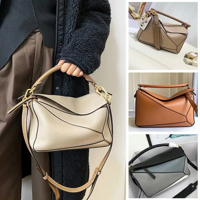

Bag 2021 New leather cow leather women's bag geometric bag diamond stiletto tote pillow bag
