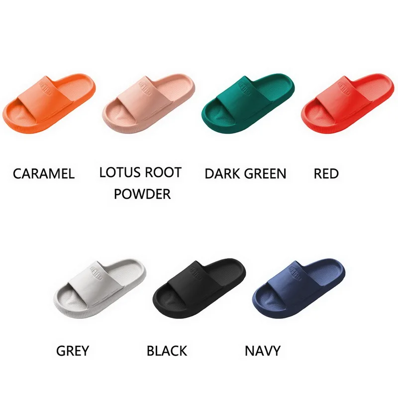 

Women Slippers Thick Platform Indoor Bathroom Sandals Soft Eva Anti-Slip Couples Home Floor Slides Ladies Summer Shoes Big Size
