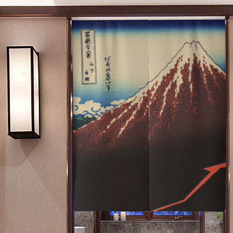 Японская дверь Ukiyo e занавеска С креплением Fuji перегородка для кухни спальни