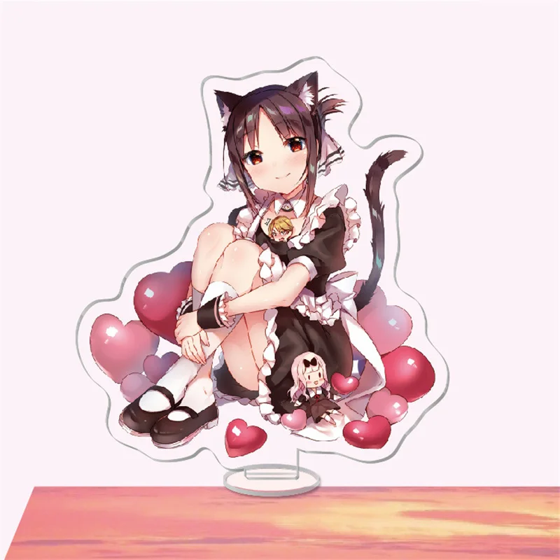 Kawaii Kaguya-sama: Love Is War стенд модель брелок Fujiwara Chika Shinomiya Kaguya стоячий знак акриловый |