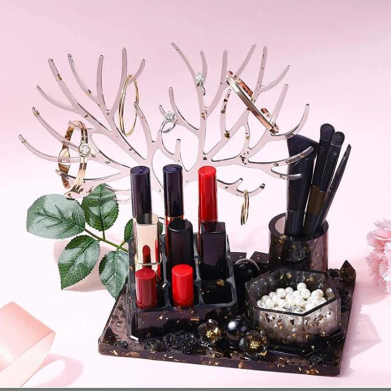 

Подставки для ювелирных изделий, декоративная форма, форма с узором в виде рогов, держатель для ручек, поделки, домашняя шкатулка для хранен...