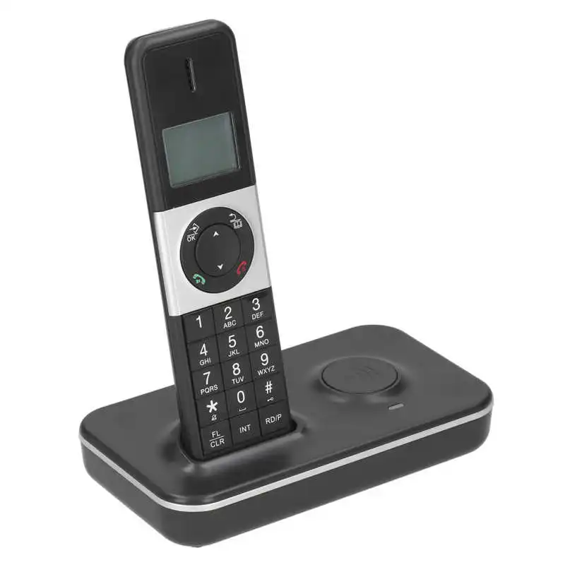 Цифровой беспроводной телефон настольный стационарный с отображением номера