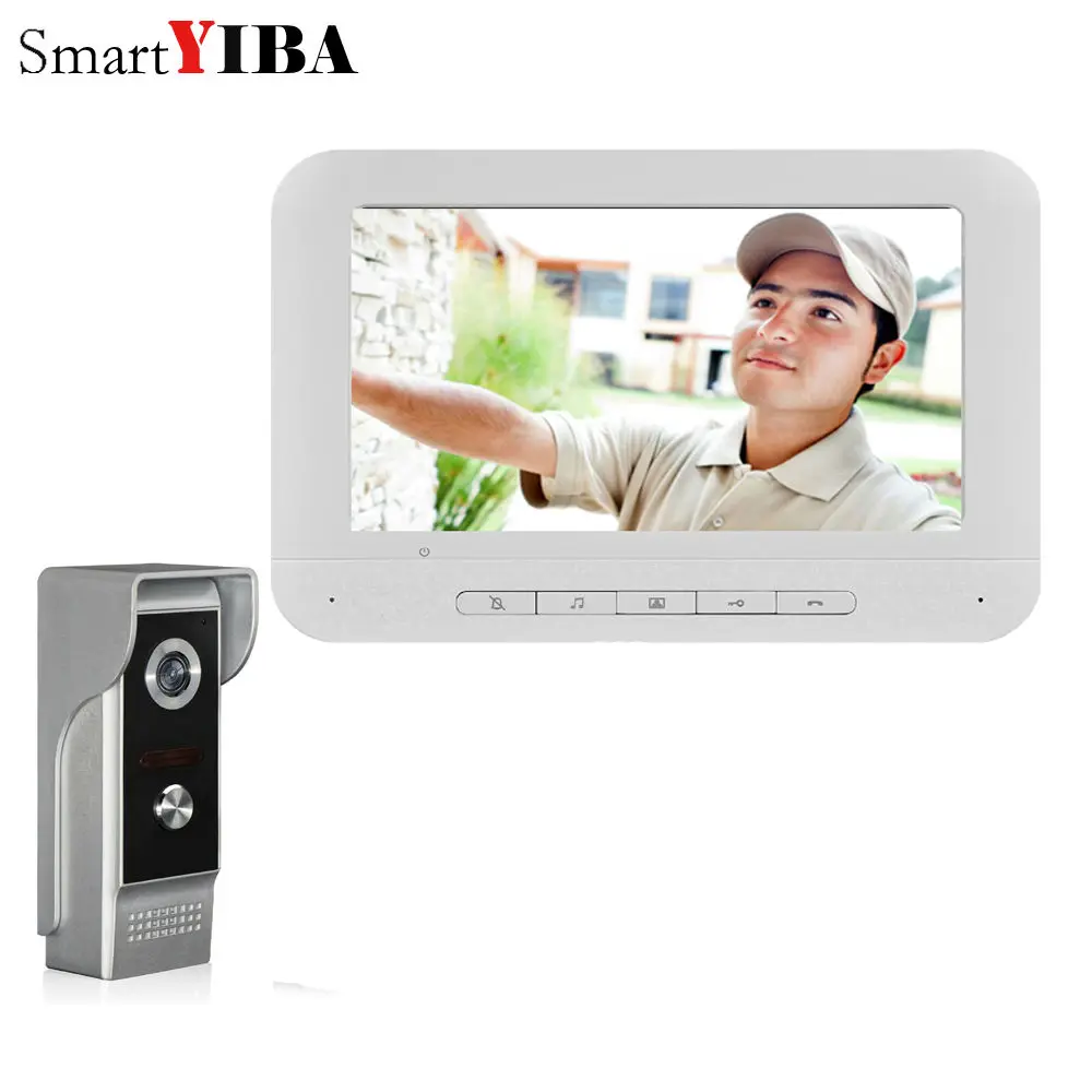 V70MM4-1V1 SmartYIBA видео Кольцо Дверной Звонок камера визуальный домофон ночное видение двусторонний домофон видео дверной Телефон Видео дверной вход телефонный звонок - Цвет: V70MM4-1V1