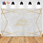 Yeele на день рождения белый Мрамор золотой линии фон для фотографии в детскую душевую для студийной фотосъемки для декора стен по индивидуальному заказу Размеры