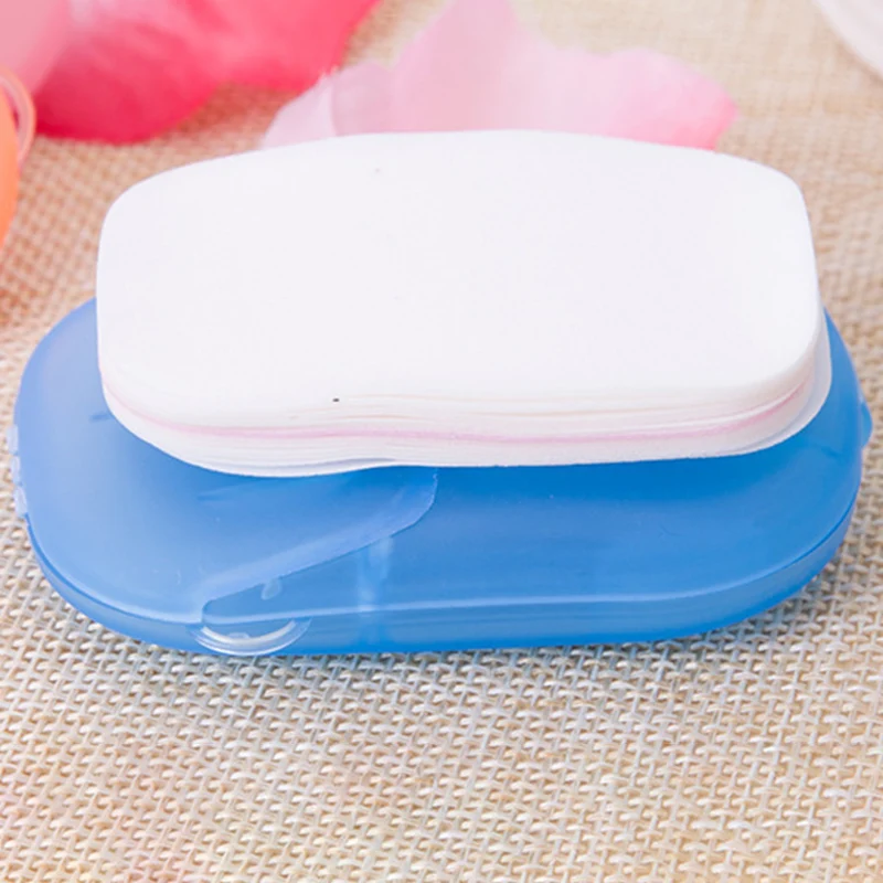 

10Boxes/Lot(20 Pieces/Box) Convenient Washing Hand Bath Soap Flakes Travel Portable Scented Slice Sheets Foaming Box Paper(Rando
