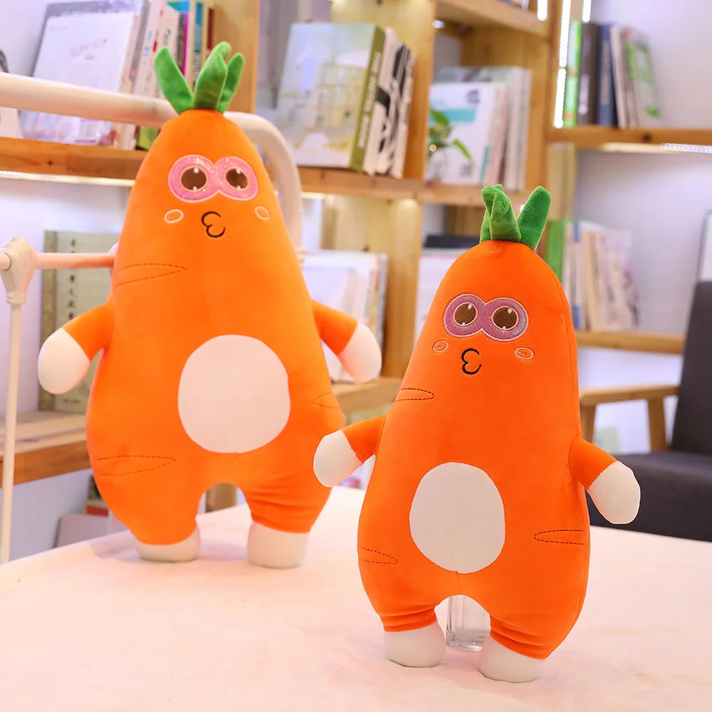 

1 шт. 30-55 см мультяшная улыбка плюшевая морковка игрушка милая имитация овощей Подушка-Морковка куклы мягкие игрушки для детей подарок