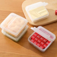 2pcs butter dish with lid dustproof butter slice storage box plastic cheese crisper fruit block sub onion food storage container