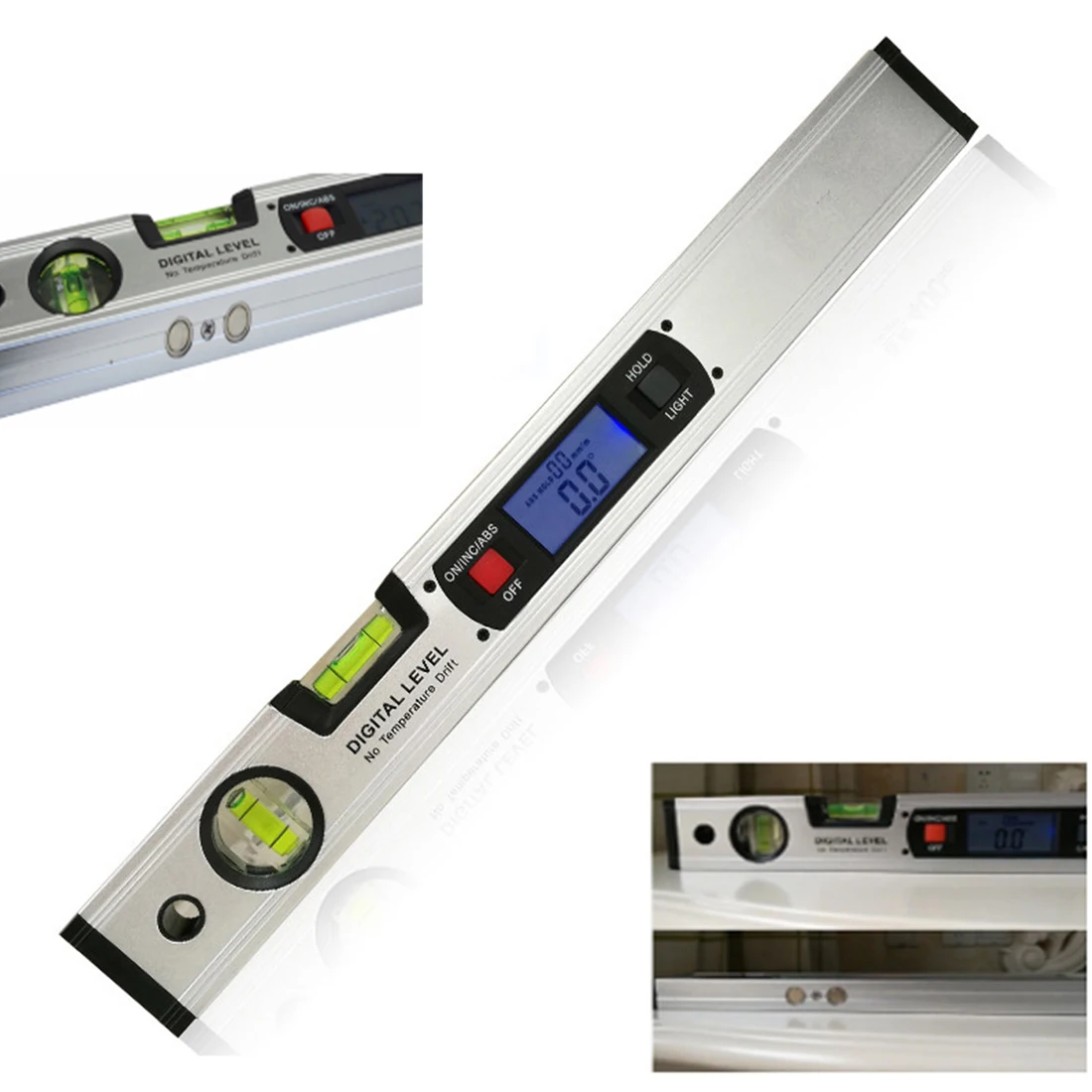 

Digital Protractor Angle Finder Inclinometer electronic Level 360 degree with/without Magnets Level angle slope test Ruler 400mm