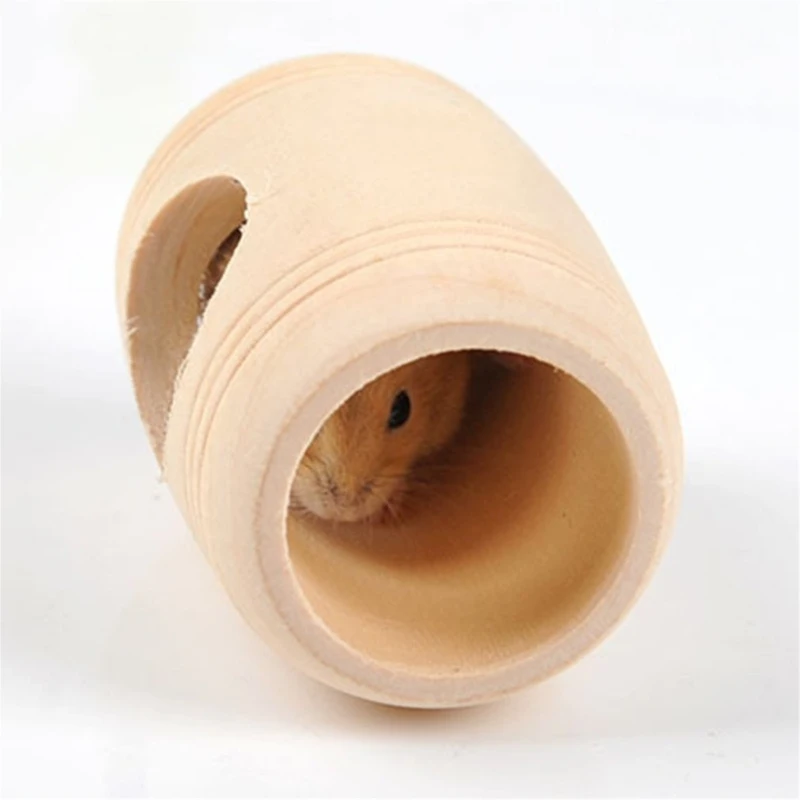 Деревянный туннель для хомяка жевательные игрушки игровая хижина хорька ежика