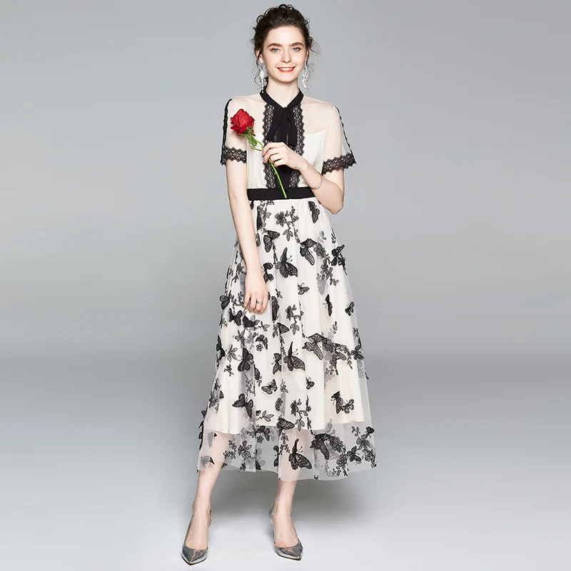 JSXDHK новое модное женское Тюлевое платье макси летние Роскошные элегантные