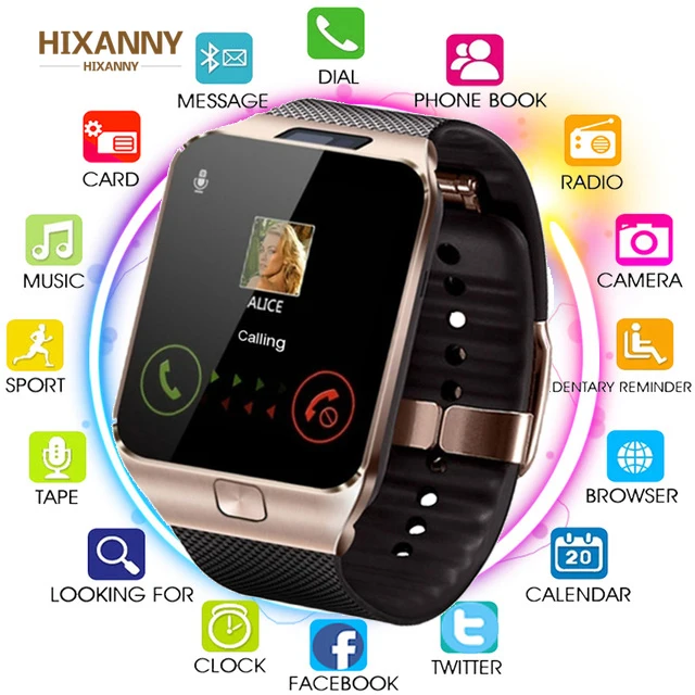 Новые умные часы цифровые спортивные золотые Смарт с шагомером для телефона Android