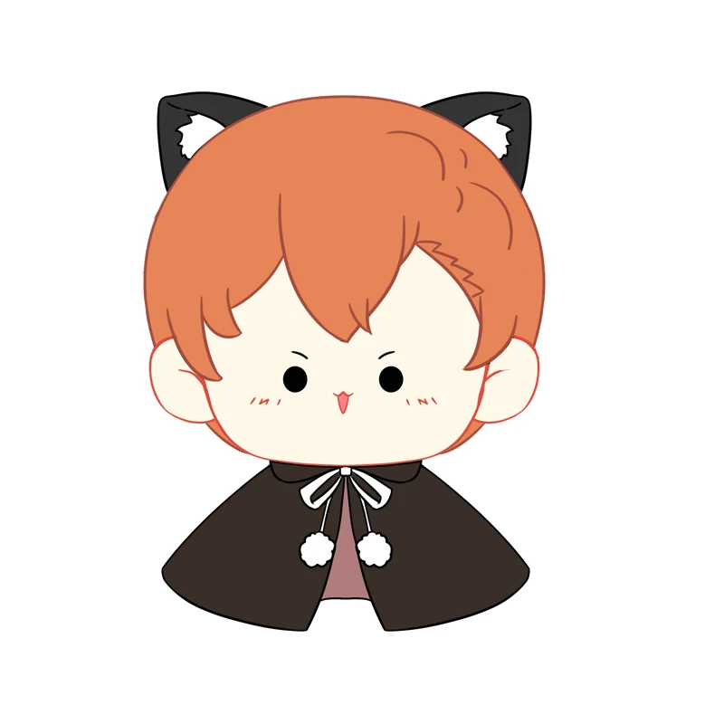 

Anime Bungo Stray Dogs Coaplay Kawaii Plush Doll Pendant Dazai Osamu Nakahara Chuuya Hanging Doll Keychains Keyring Toy