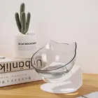 Миска для кормления домашних животных, защитная чаша с наклоном для шейного отдела позвоночника, для питомцев, для кошачьих ушей, миска для воды двойного размера