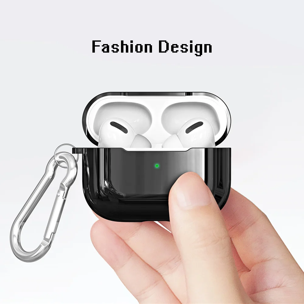 BFOLLOW Роскошная плакированная силиконовый чехол для AirPods Pro Airpods 1/2 Мягкий защитный чехол на заднюю панель из полиуретана Противоударная защитная задняя крышка с цепочкой для ключей