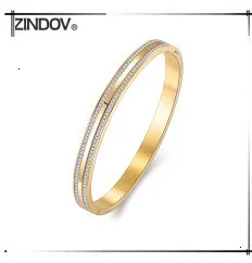 ZINDOV Angel, нержавеющая сталь, золотые браслеты для пары, браслеты для женщин и мужчин, серебро, розовое золото, для девушек, модные ювелирные изделия для влюбленных, браслет для девушек