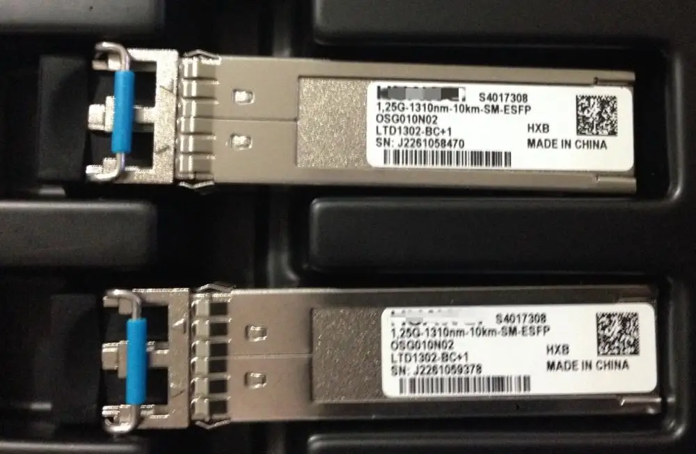 HW 1,25G-нм-10 км Стандартный + 1 гигабитный одномодовый волоконный модуль