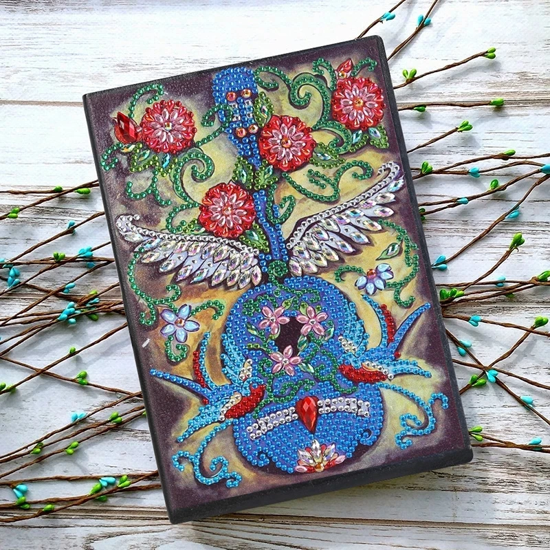 

New DIY Special Shaped Diamond Painting Notebook A5 Sketchbook Embroidery Cross Stitch Kits Notebook Bookmark Craft Gifts