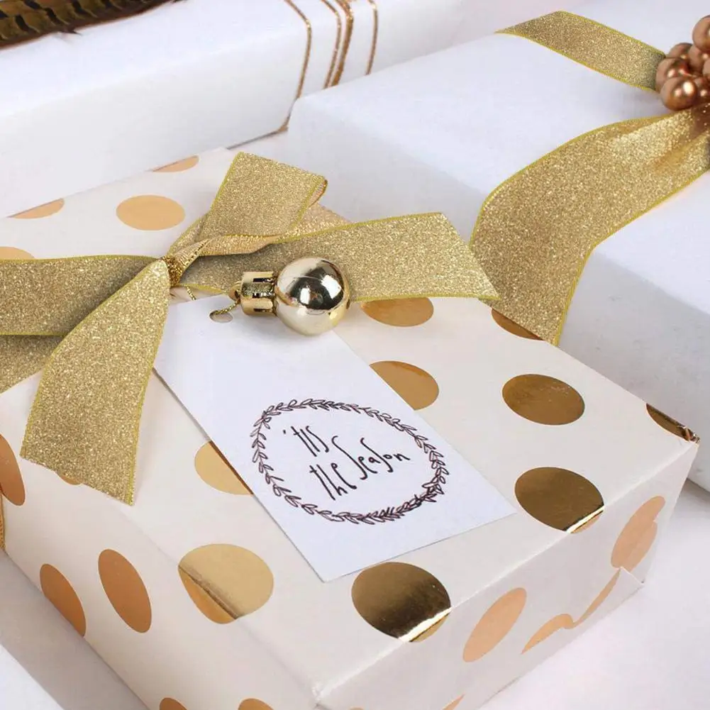 

2M Sparkle Ribbon Gold Silver Glitter Ribbons Wedding Gift Wrapping Edges DIY Christmas 5cm Scrapbooking Wire Trees Crafts M6H6