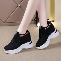 breathable thick soled womens shoes spring and summer models adult all match white shoes casual mesh sports shoes women