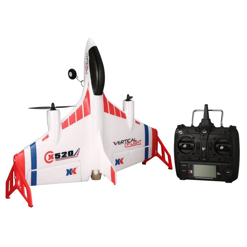 Wltoys Xk X520 Rc 6Ch 3D/6G Самолет Vtol вертикальный взлет Land Delta крыло Дрон фиксированное