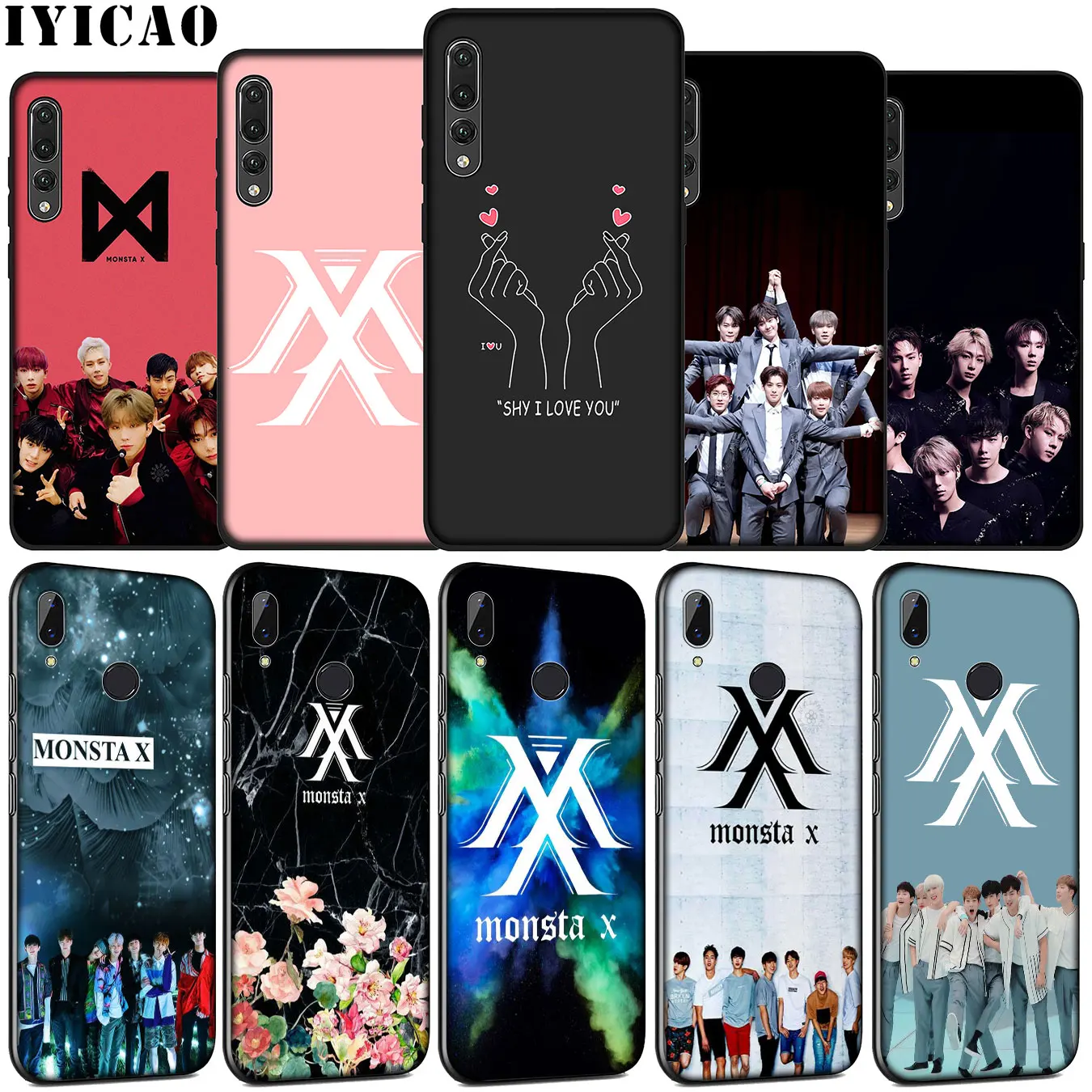 Мягкий силиконовый чехол IYICAO MONSTAX Monsta X kpop для телефона Huawei P30 P20 Pro P10 P9 Lite Mini 2017 2016 P