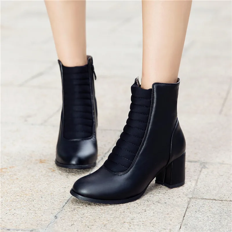 Брендовые женские ботильоны Сезон осень-зима Модные ботинки Женские полусапожки