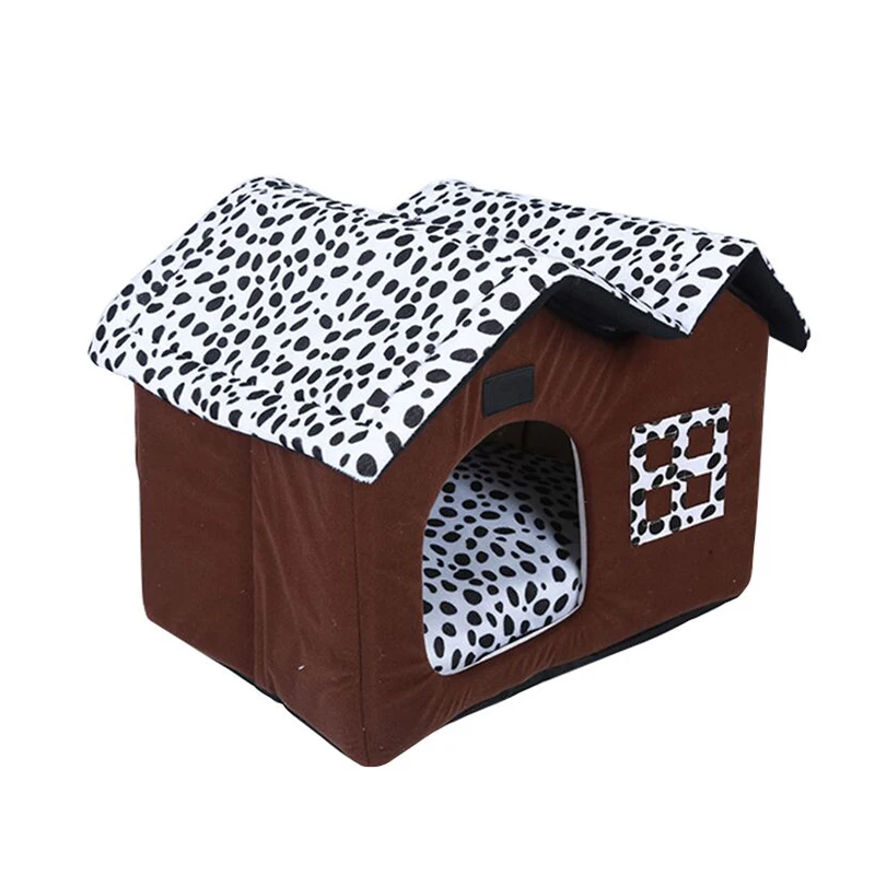 Роскошный домик для домашних животных кровать собаки леопардовой расцветки